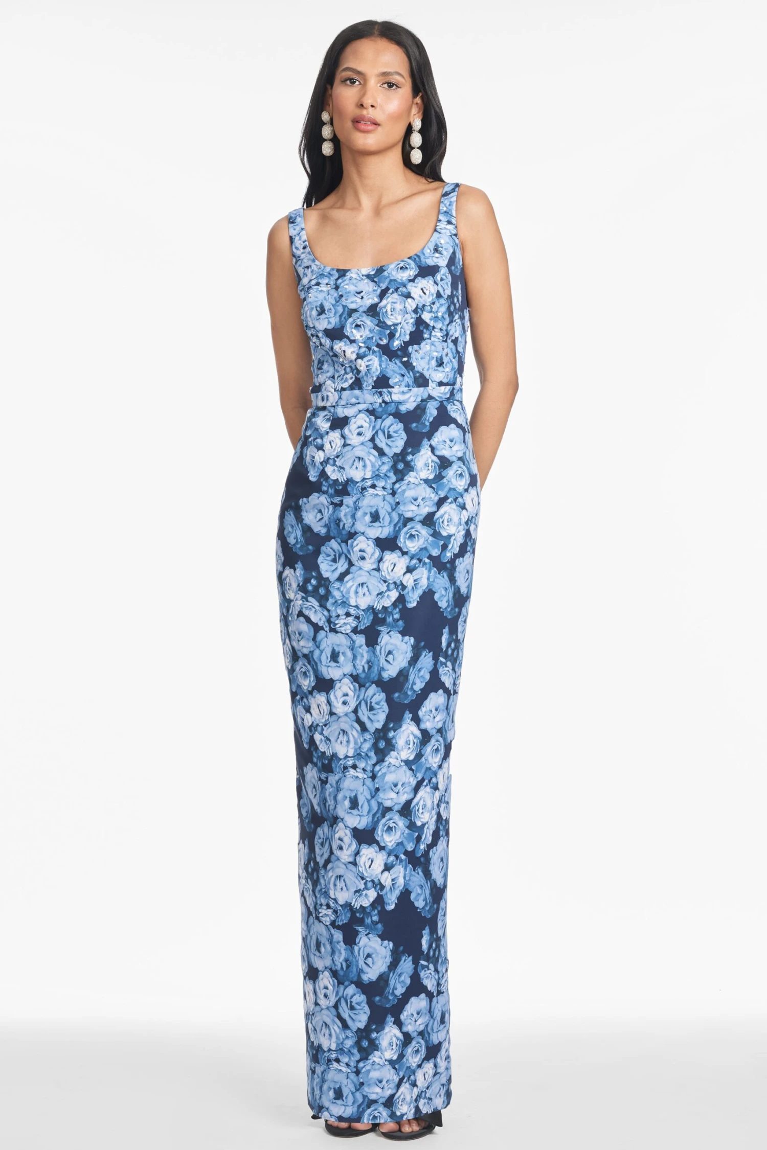 LANA GOWN - WILD SAPPHIRE ROSES 3 LANA GOWN - WILD SAPPHIRE ROSES