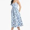 OLENA DRESS - DELFT BLUE BEGONIA -Sachin and Babi US T252G64 480 4