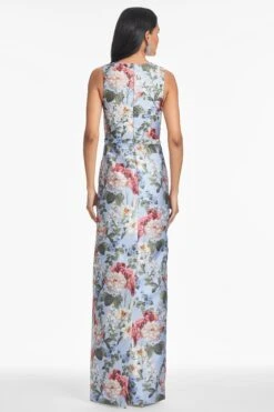 ADELLYN GOWN - POWDER BLUE BOUQUET -Sachin and Babi US T252G66 067 5