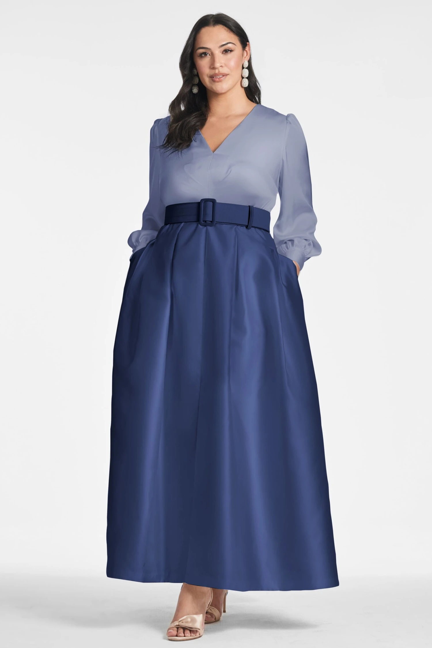 Zoe Gown - Cool Grey/Night Sky 8 Zoe Gown - Cool Grey/Night Sky - Image 6