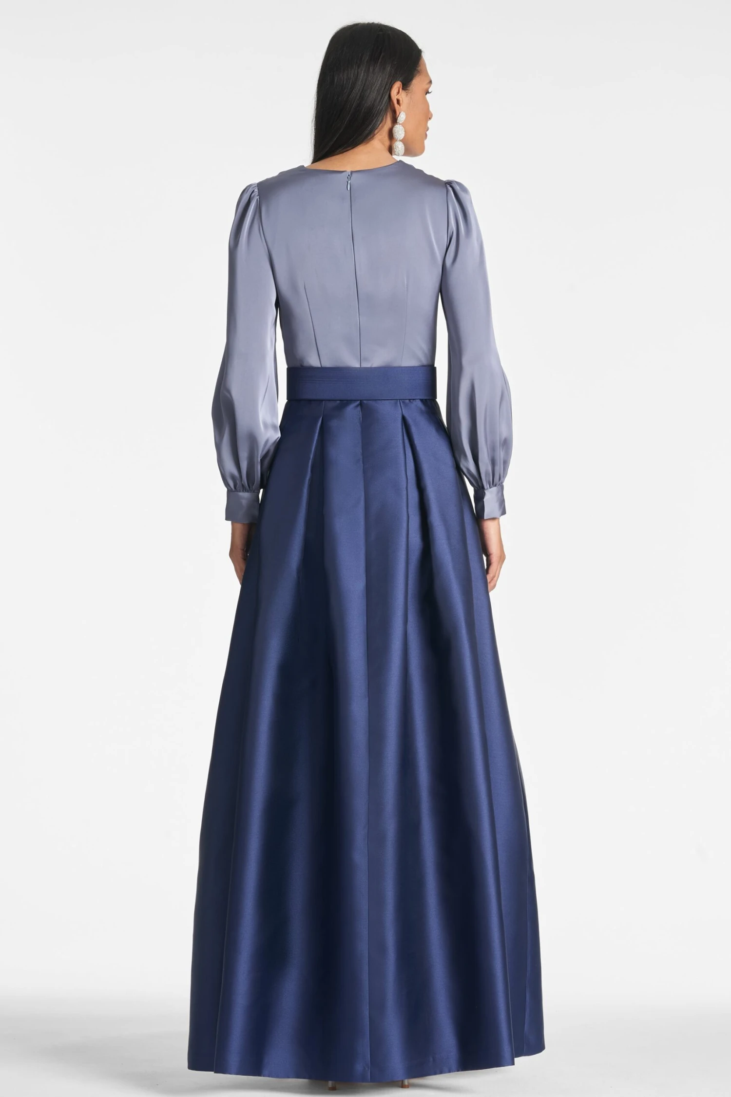 Zoe Gown - Cool Grey/Night Sky 6 Zoe Gown - Cool Grey/Night Sky - Image 4