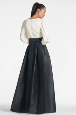 Zoe Gown - Ivory/Black -Sachin and Babi US ZOEGOWN IVORYBLACK BACK 324e6b08 7df3 413e a5a7 78d97d227bd9