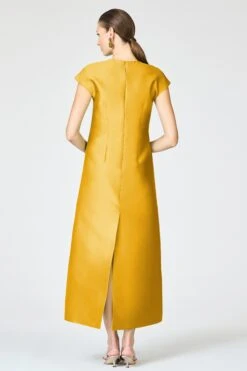 GWENDOLYN GOWN - SAFFRON -Sachin and Babi US saffronF251G08 311 5